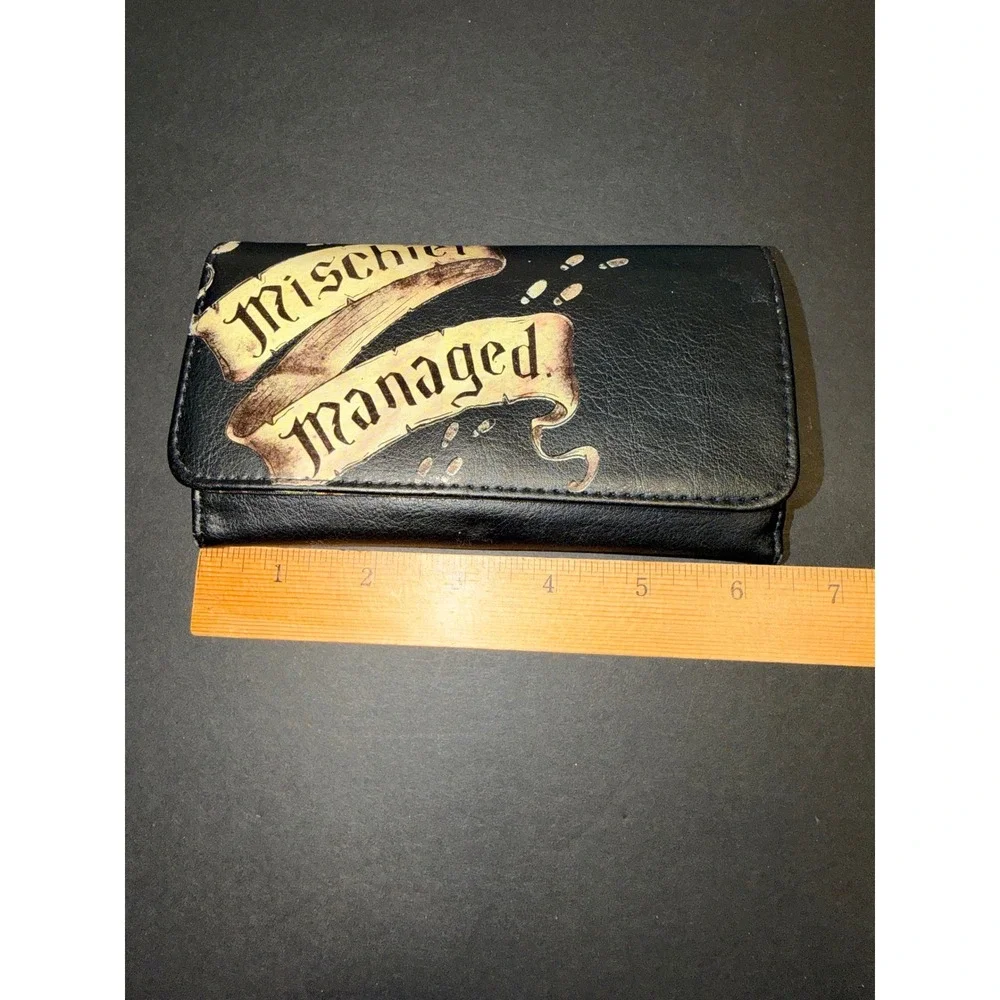 Harry Potter Mischief Managed Marauders Map Trifold Wallet Faux Leather